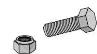 Schraube mit Sicherungsmutter M12x1,25x35 - 12.9